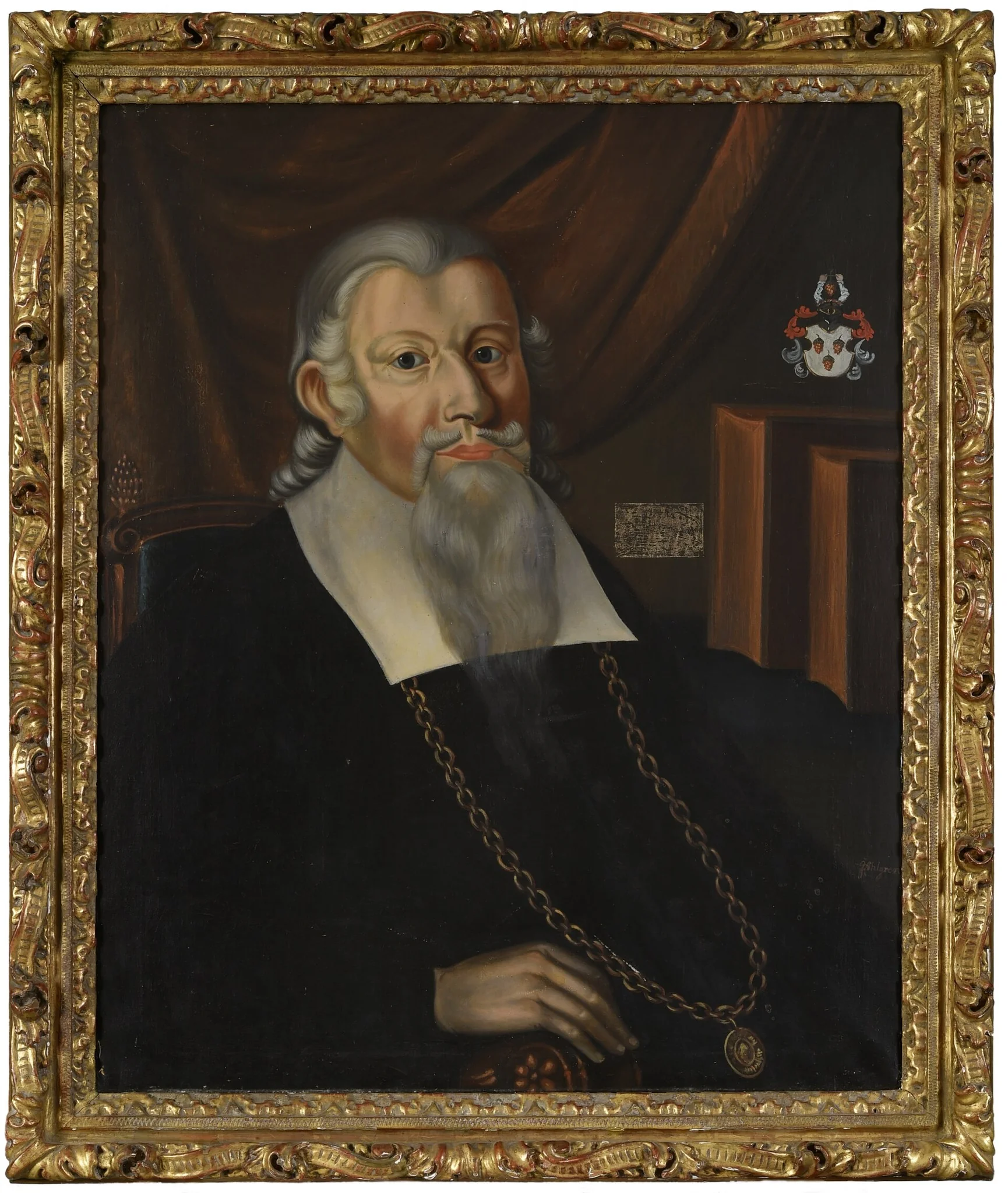 Peder Winstrup, 1605-1679, by Jonas Coldewy Ahlgren, oil