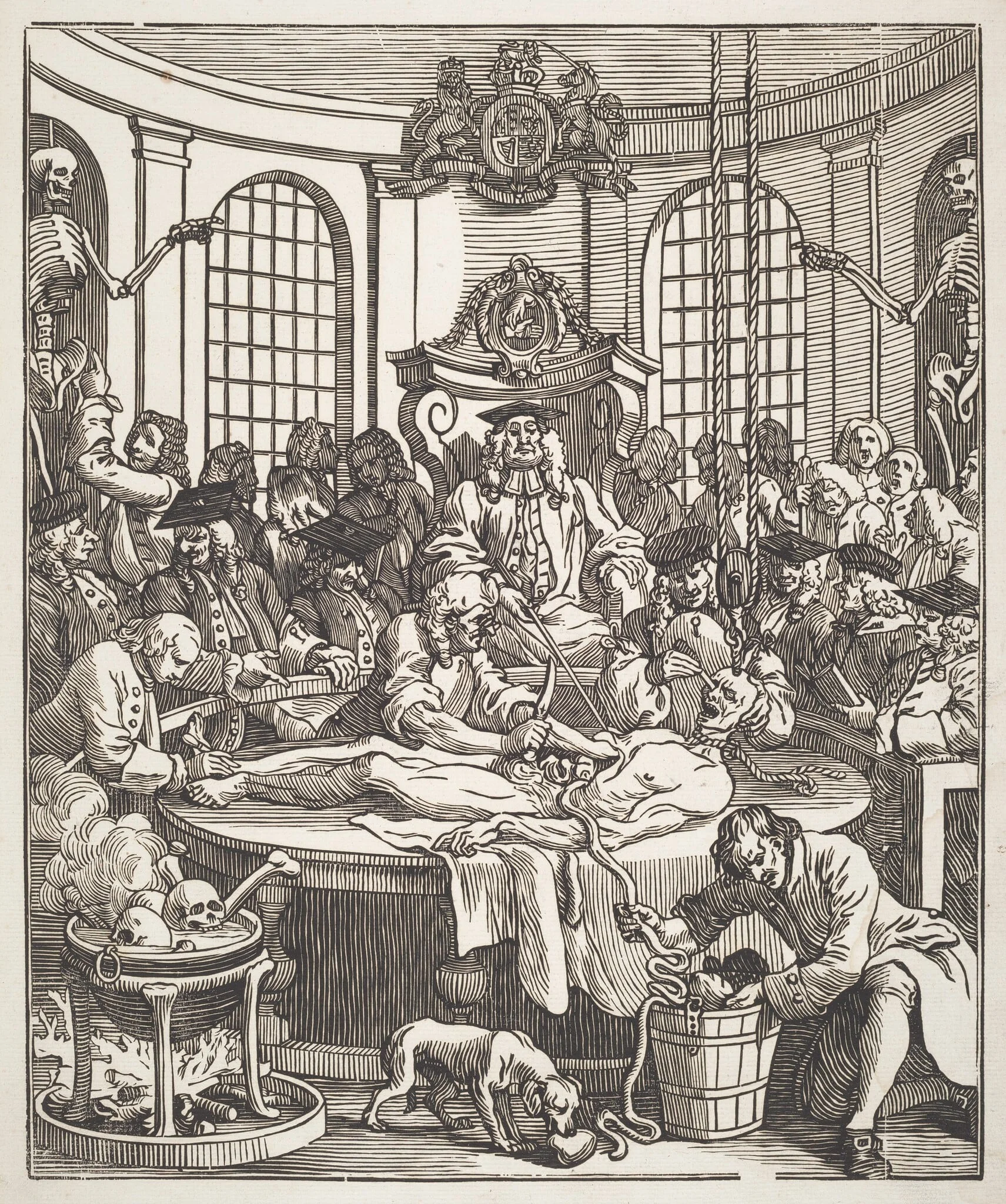 The Reward of Cruelty, by John Bell, ink, 1750