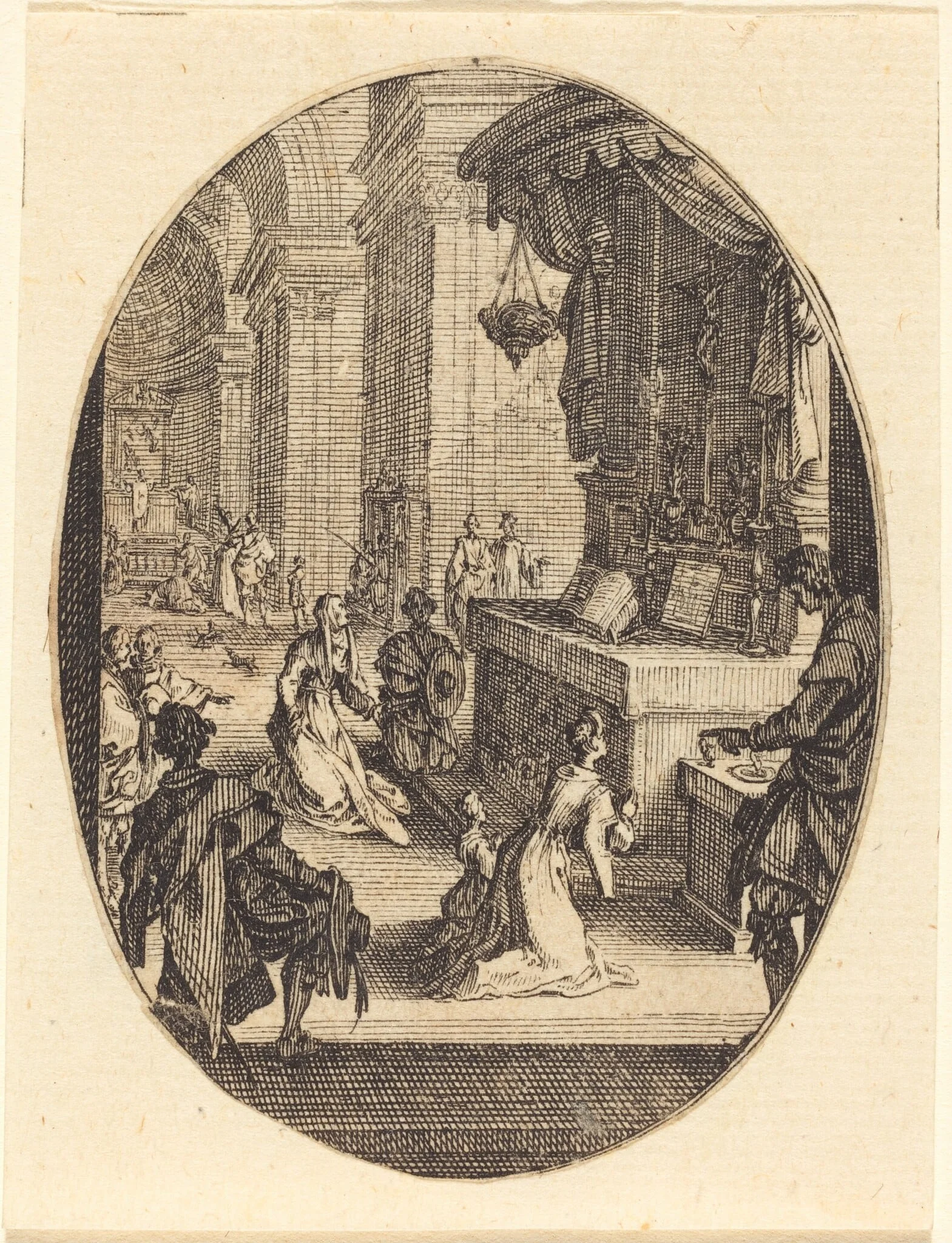 The Cult of God, by Jacques Callot, ink, 1627