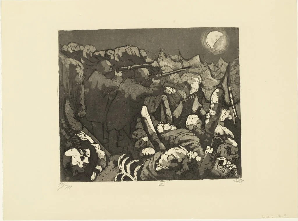 Untitled, by Karl Nierendorf Otto Dix, ink, 1924