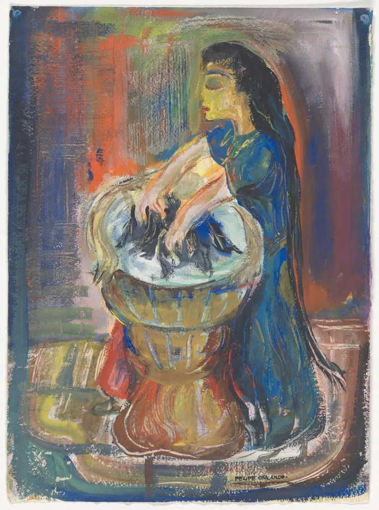 Untitled, by Felipe Orlando, gouache, 1943