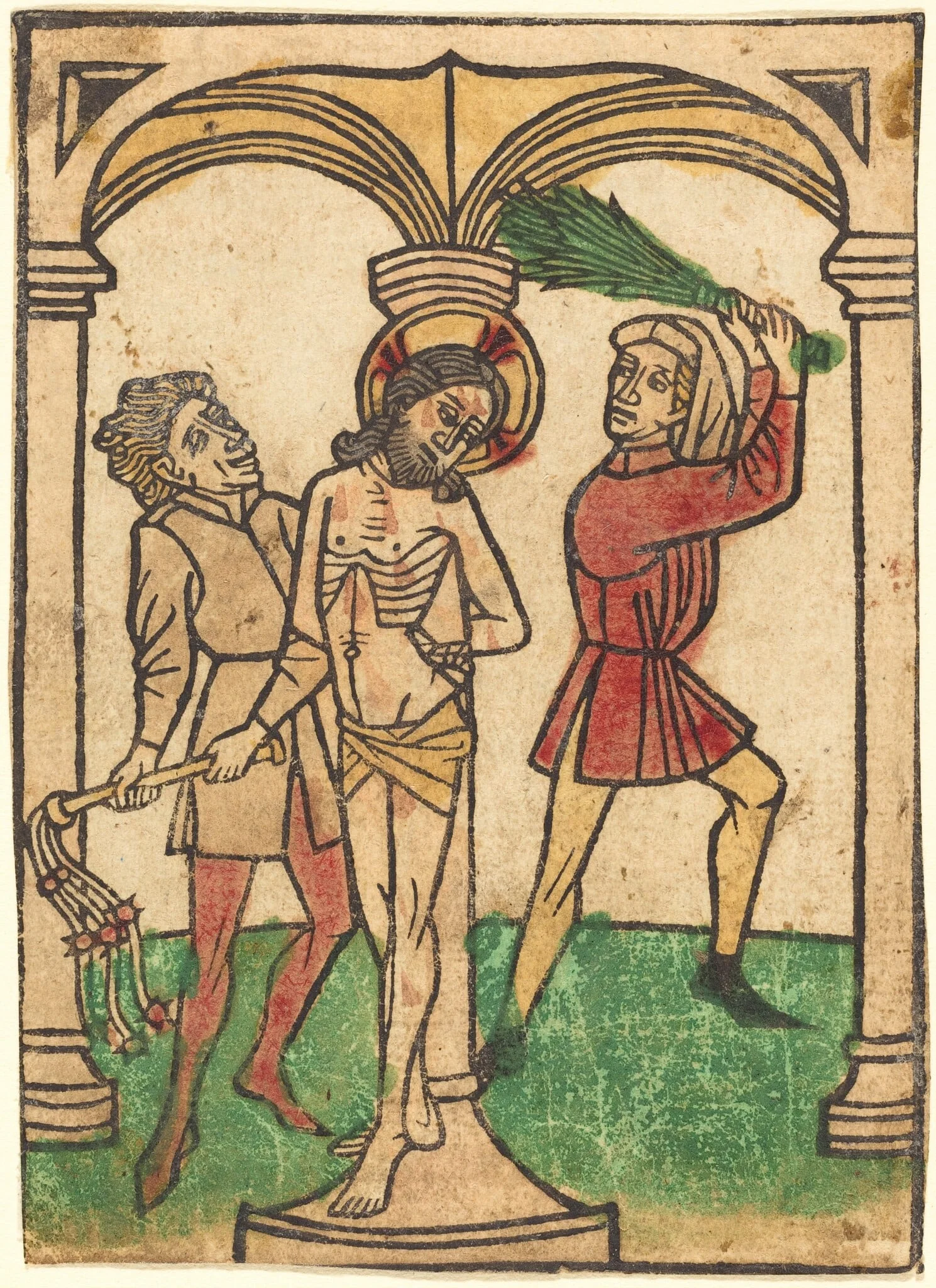 The Flagellation, by Ludwig of Ulm, ink, 1450