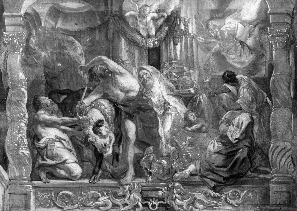 Triumph of the Lord's Supper over the bloody sacrifice of paganism
