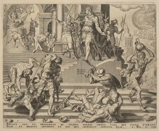 The Destruction of the Temple of Baal and the Slaughter of His Priests