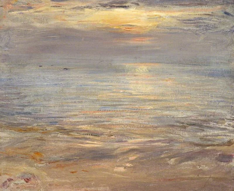 Quiet Sunset, Machrihanish, by William McTaggart, oil, 1882
