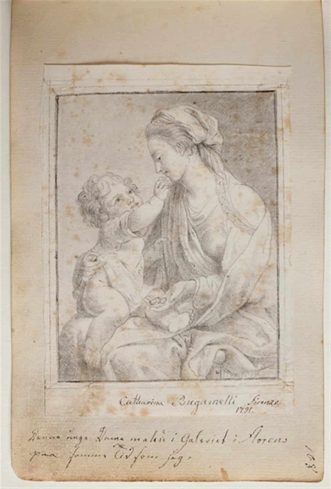 Kopi efter Madonna i galleriet, by Unknown, unspecified, 1788