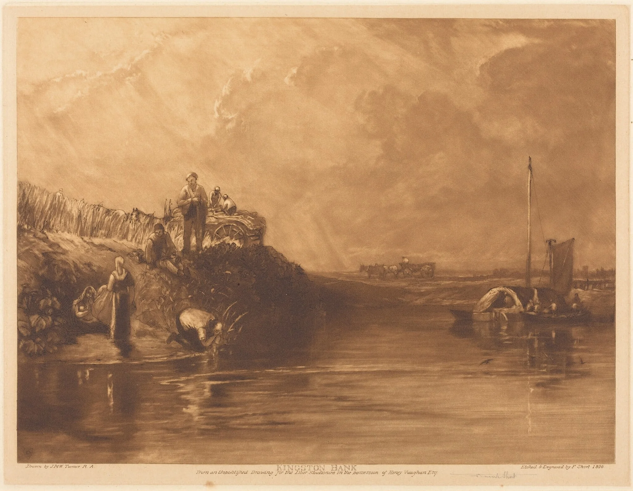 Kingston Bank, No.2, by Frank Short, ink, 1896