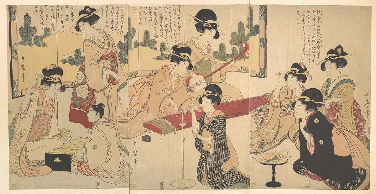 Untitled, by Kitagawa Utamaro, ink, 1805