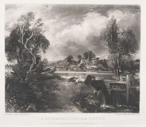 A LOCK ON THE STOUR CO: OF SUFFOLK