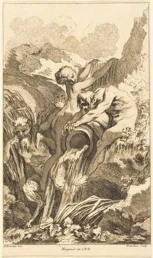 Satyr, Nymph and River God