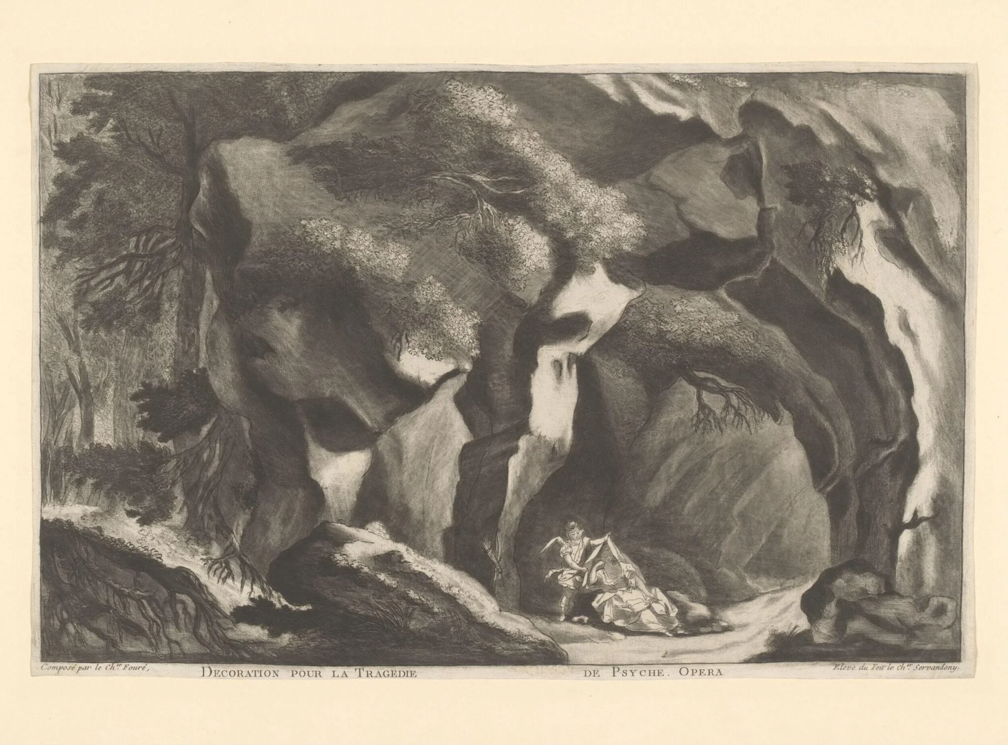 H Beard Print Collection, by Giovanni Niccolo Servandoni, 1750