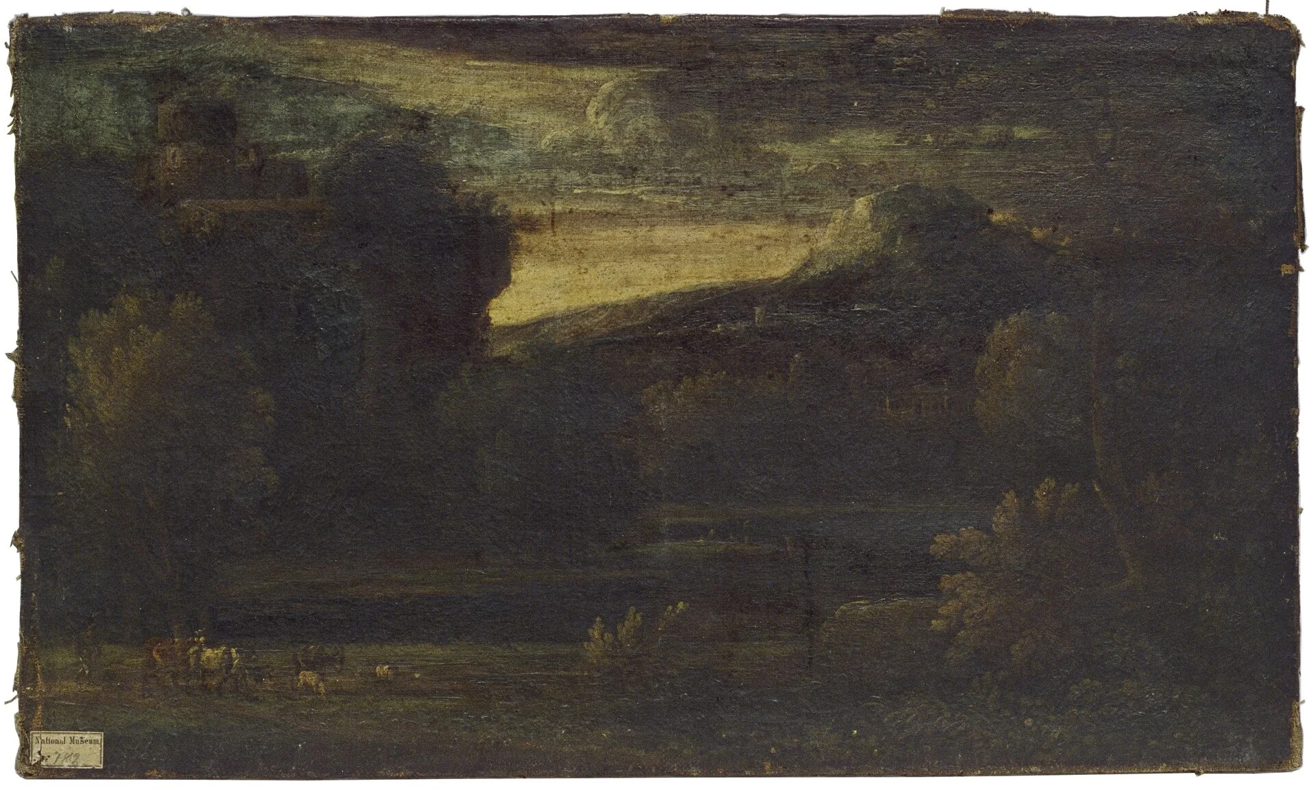 Landskap, by Unknown, oil