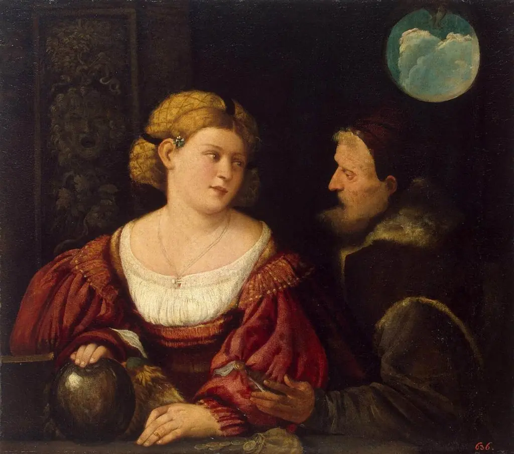 Seduction (Old Man and a Young Woman)
