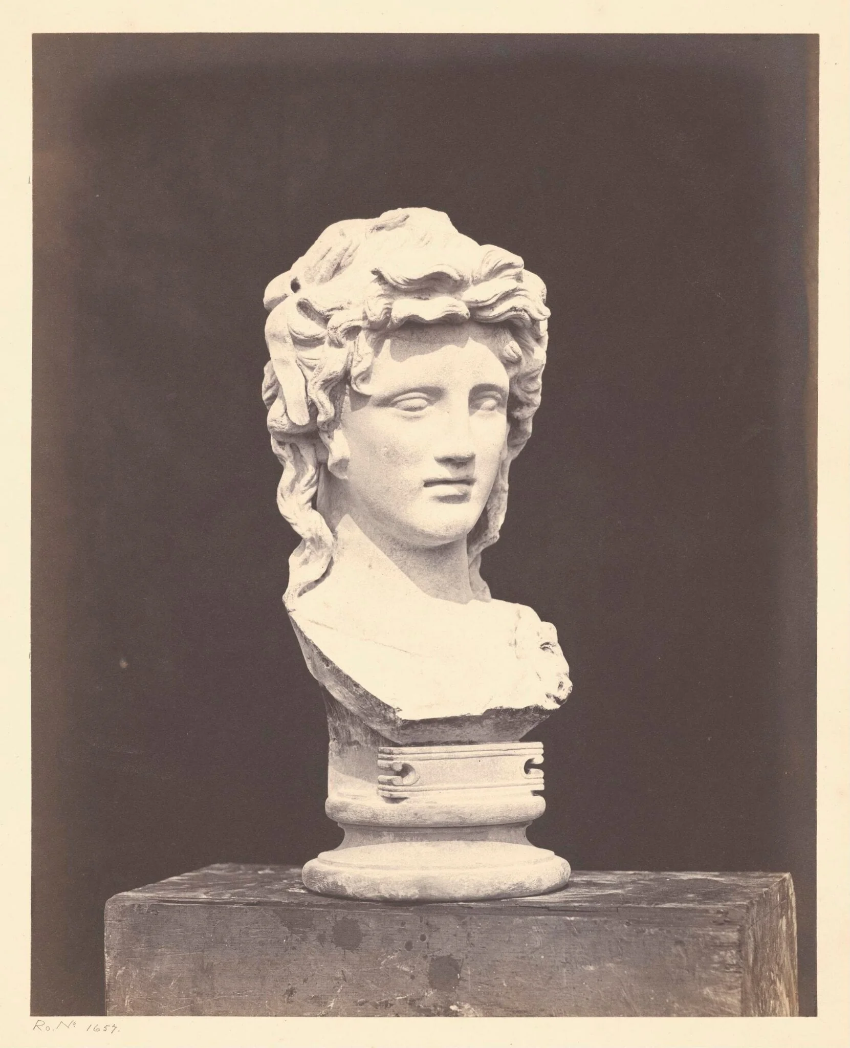 Head of Bacchante, by Roger Fenton, photographic, 1855