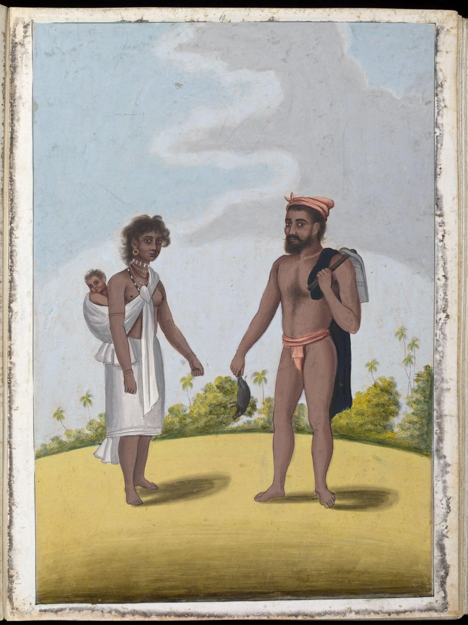 A tank-builder and his wife, by Unknown, paint, 1805