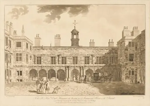 The Inner Courtyard of Old Somerset House in the Strand