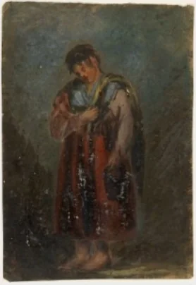 A Connemara Girl, by William Howis senior, unspecified, 1842