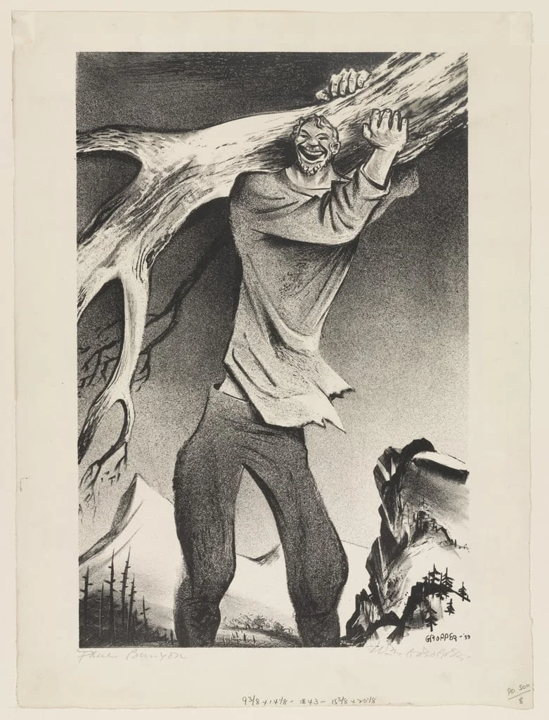 Untitled, by William Gropper, ink, 1939