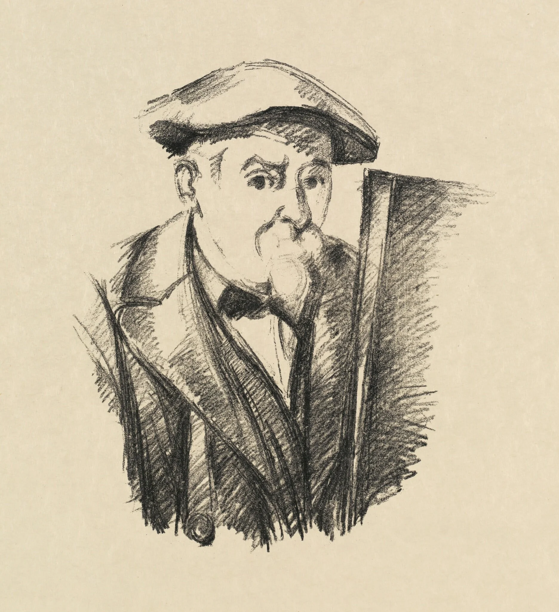 Self-Portrait, by Paul Cezanne, ink, 1899
