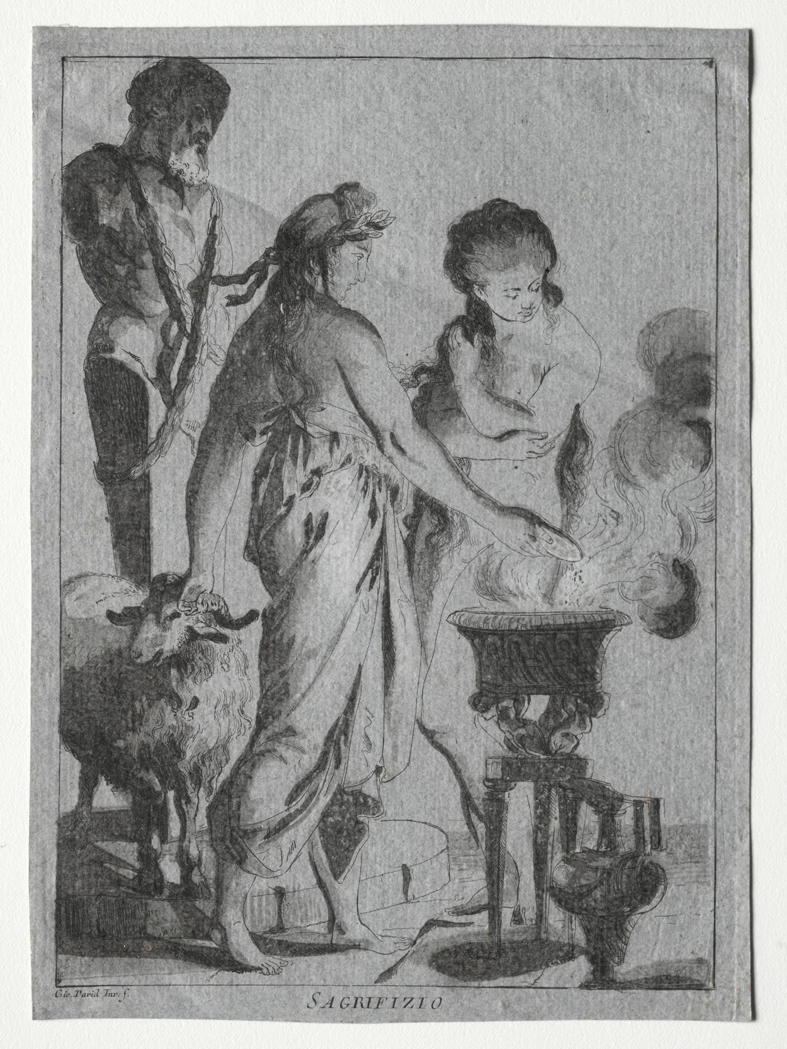 Sacrifice, by Giovanni David, 1776