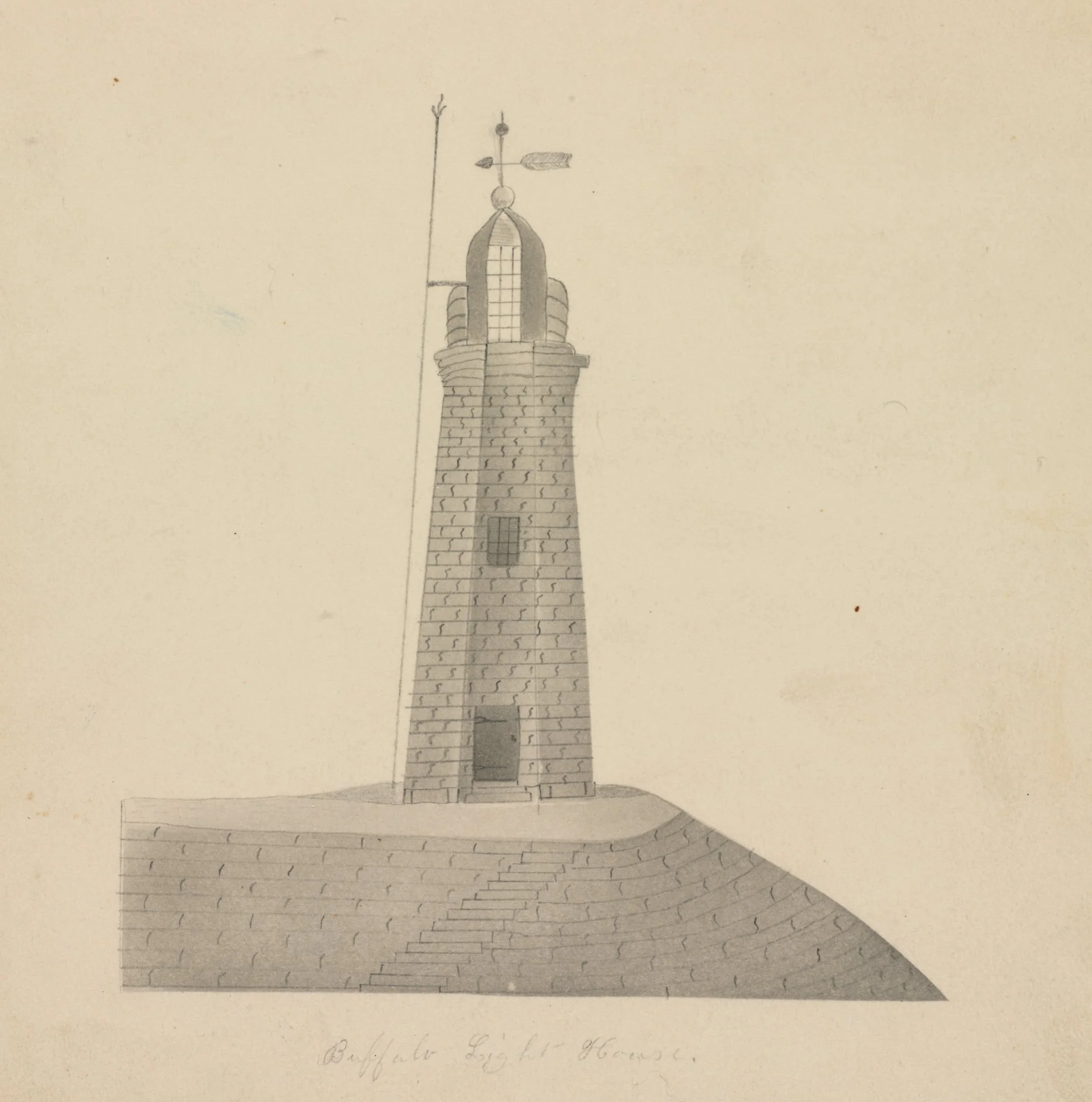 Buffalo Lighthouse, by Mary Altha Nims, 1804