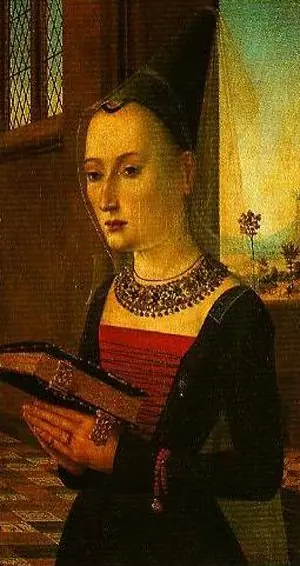 Portrait of Maria Bonciani (on the reverse: the annunciation: the angel Gabriel)