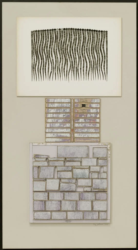Untitled, by Ray Johnson, gouache, 1966