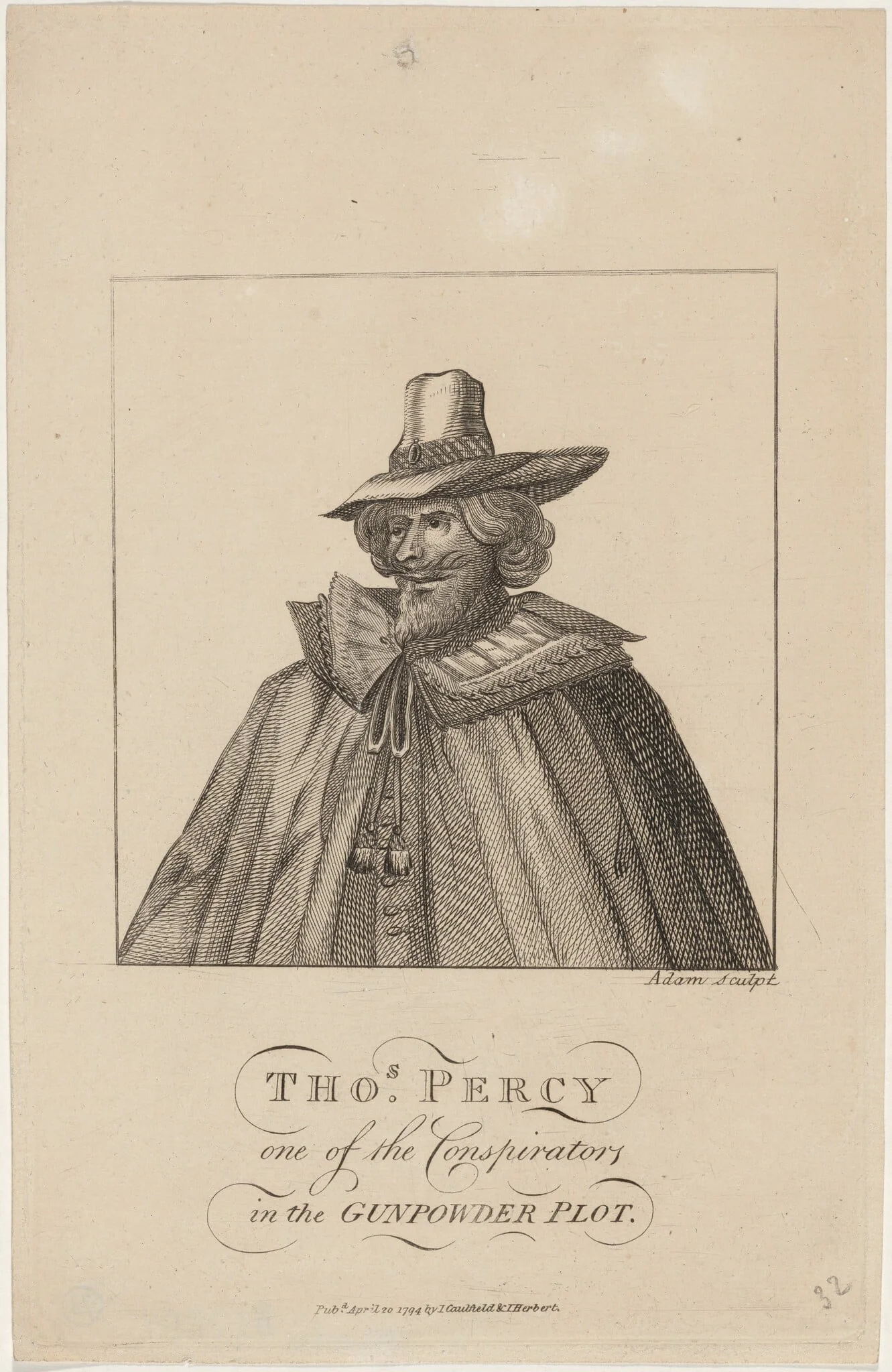 Thomas Percy, by Adam, 1794