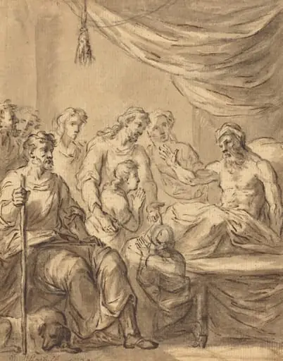 Jacob Allowing Benjamin to Go to Egypt with His Brothers