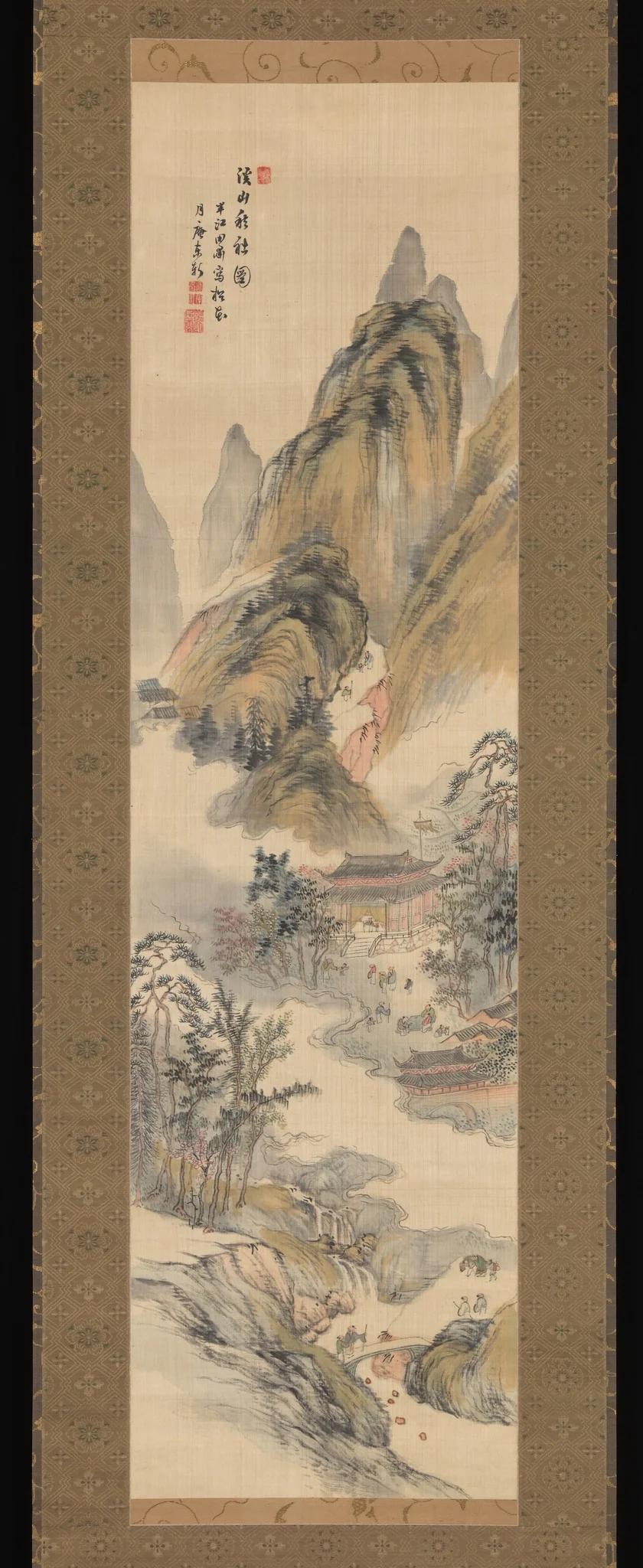 Autumn Festival on a Mountain, by Okada Hankō, unspecified, 1824