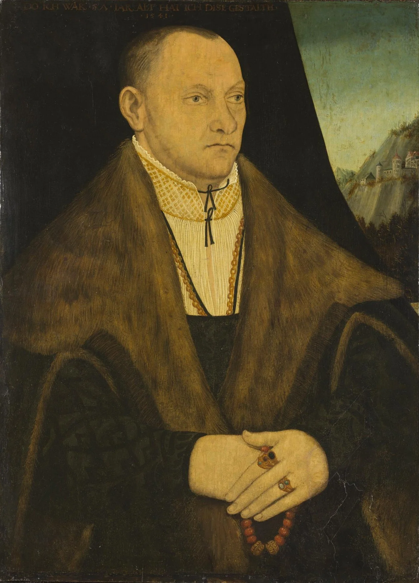 Portrait of a man, by Unknown, paint, 1541