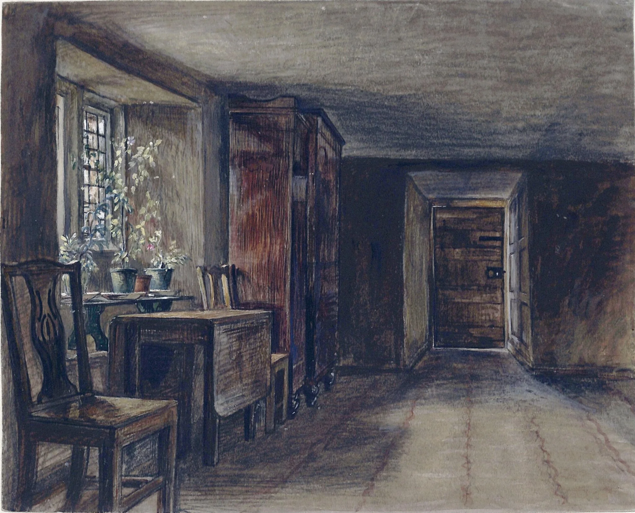 The Entrance Hall of Mortham Tower, Rokeby, Yorkshire