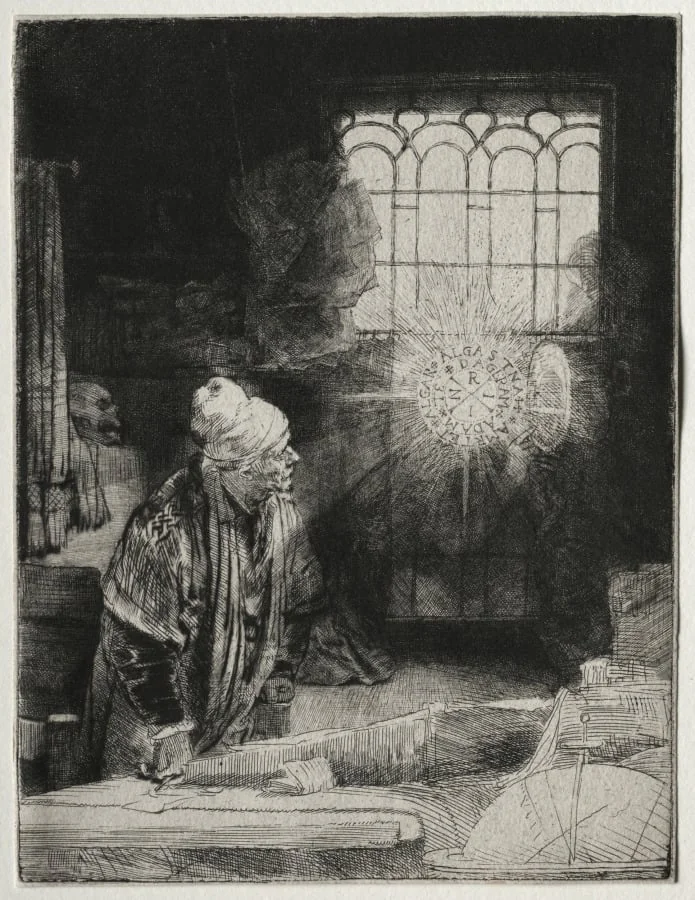 Faust, by Rembrandt, 1652