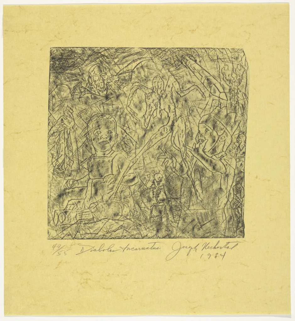 Untitled, by Joseph Nechvatal, ink, 1984