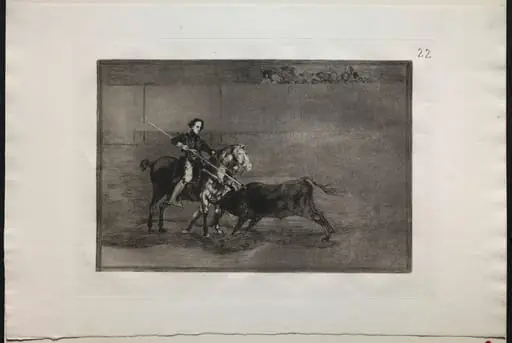 Bullfights:  Manly Courage of the Celebrated Pajuelera in (the Ring) at Saragosa