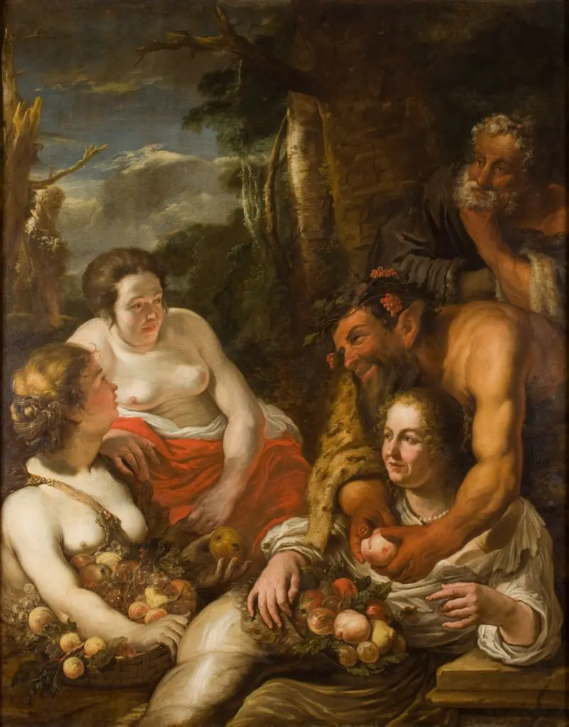 Mythological Scene – Filling the Horn of Plenty?