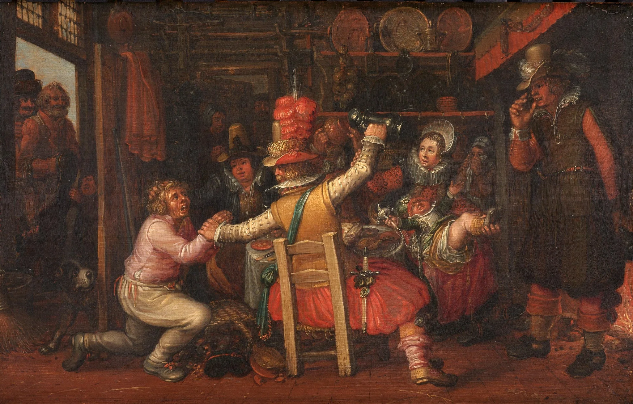 The Peasant's Misfortune, by Unknown, unspecified, 1619