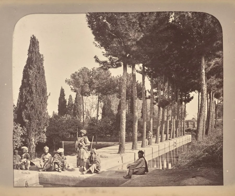View in the Large Garden, Jellalabad, by John Burke, 1879