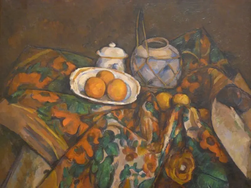 Still Life with Ginger Jar Sugar Bowl and Oranges