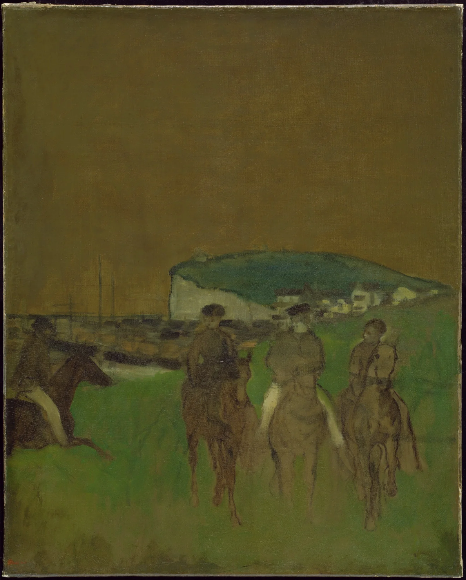 Morning Ride, by Edgar Degas, oil, 1866