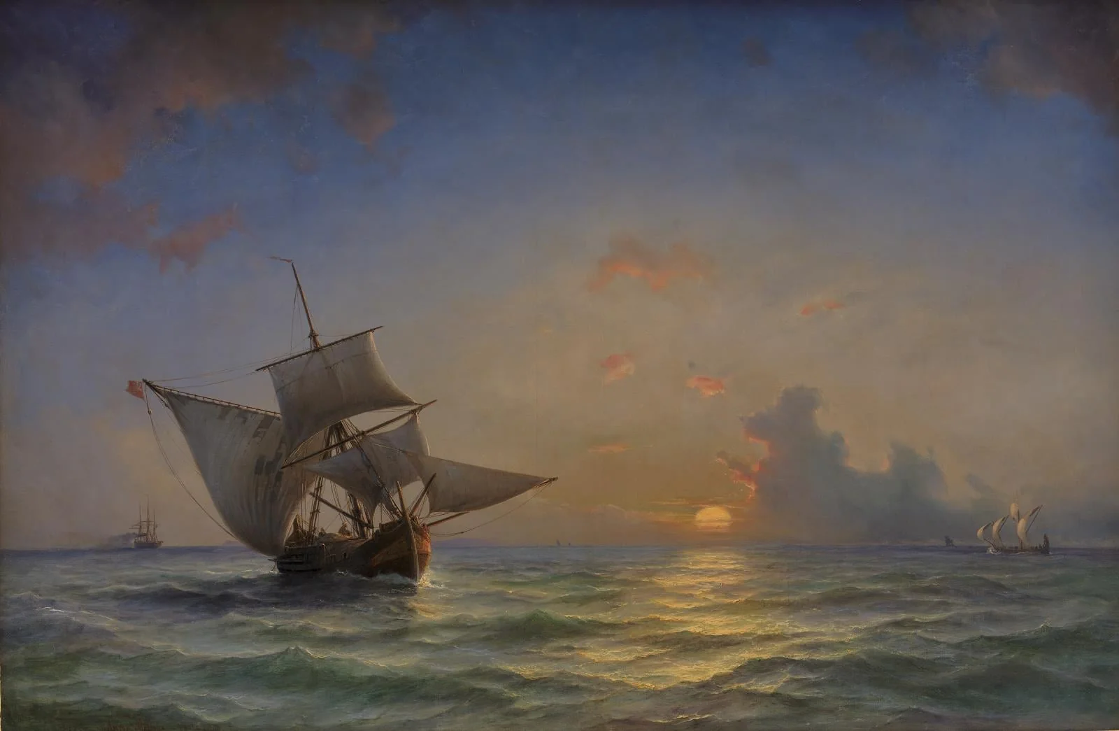 A Seascape, by Unknown, 1854