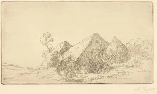 Cottage with a Cart (Chaumiere a la charette)