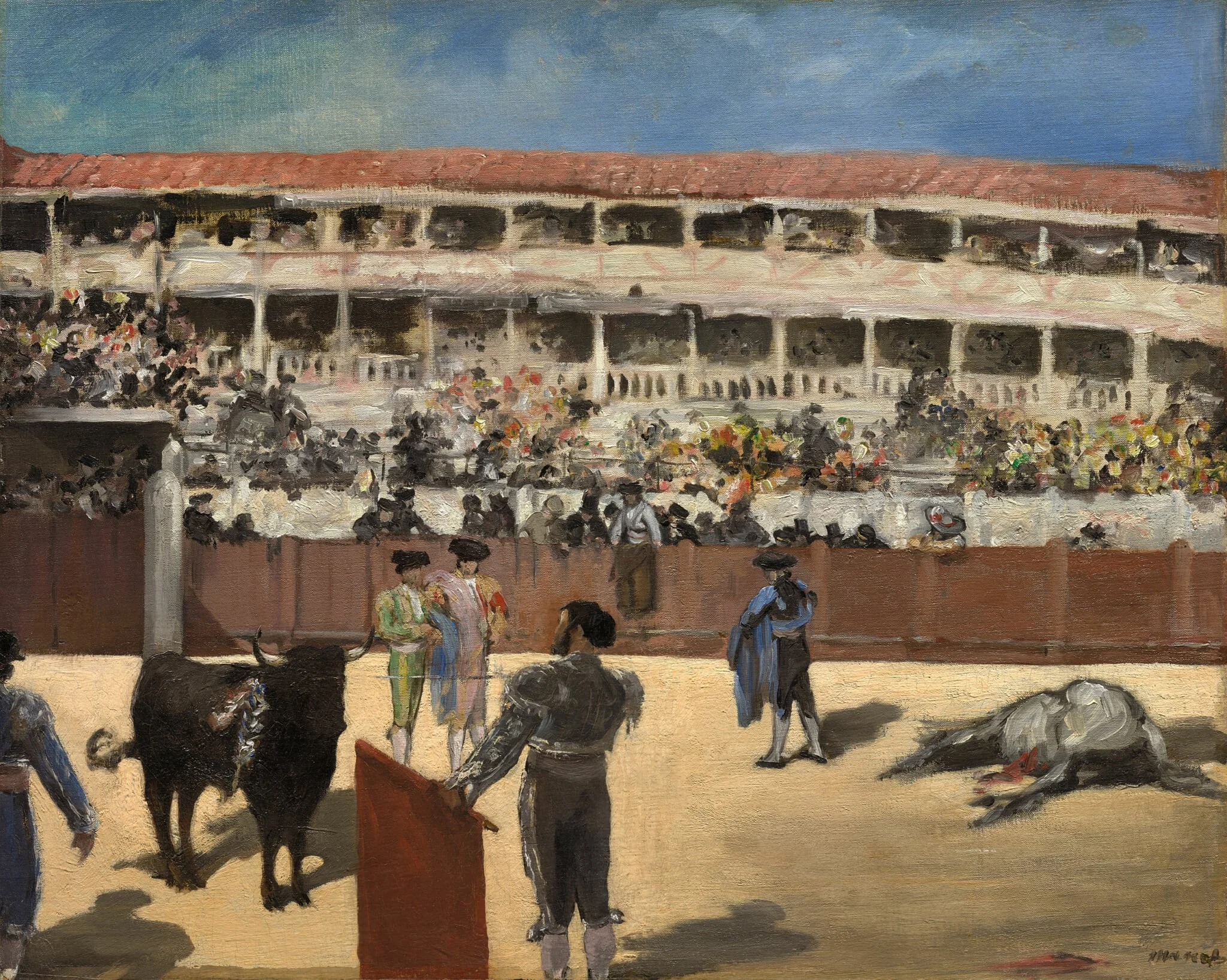 Bullfight, by Edouard Manet, oil, 1866