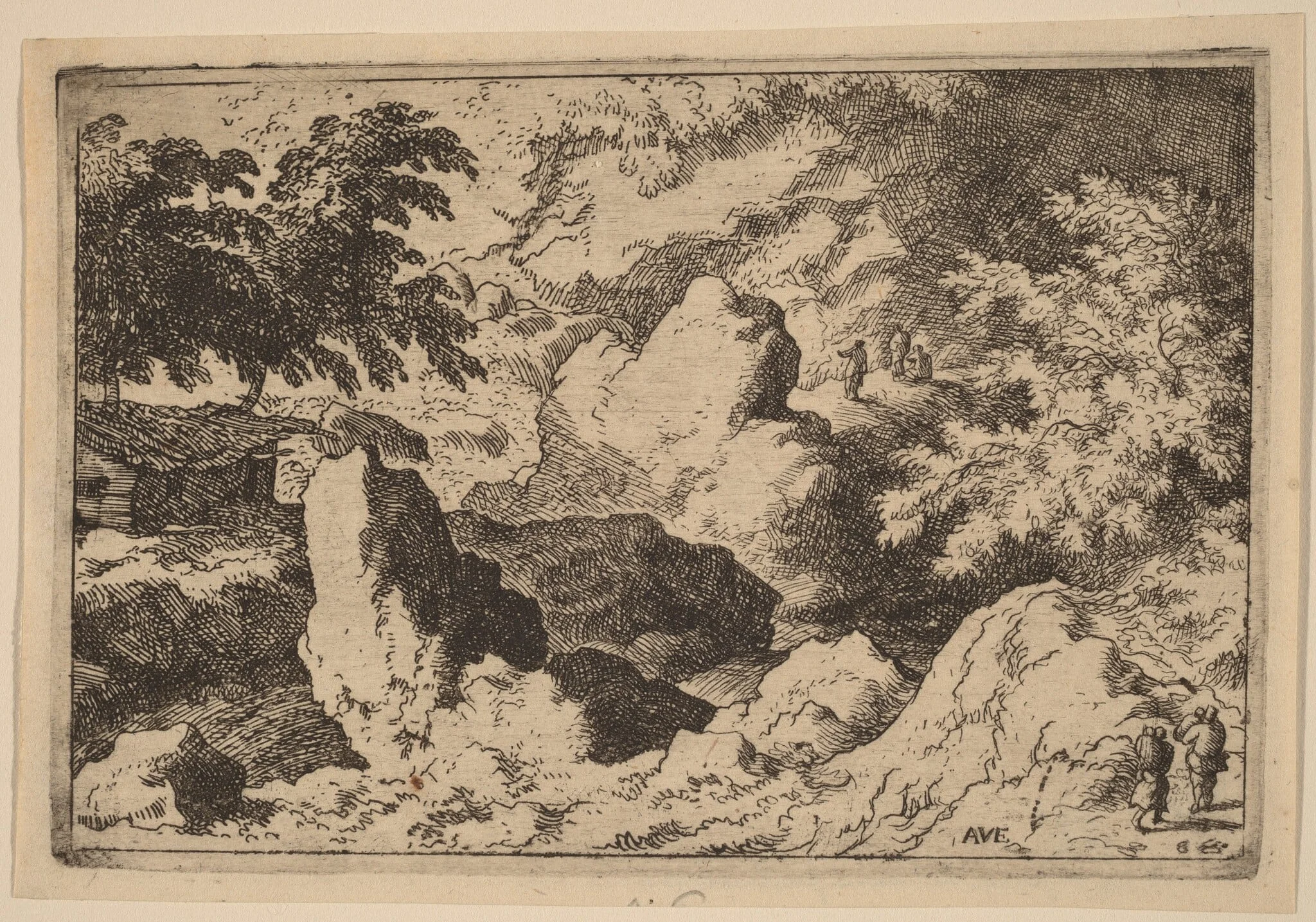 Three Men on a Rock