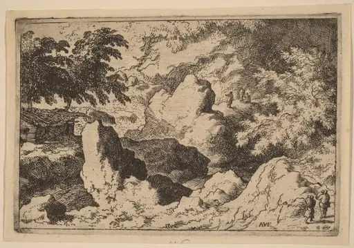 Three Men on a Rock