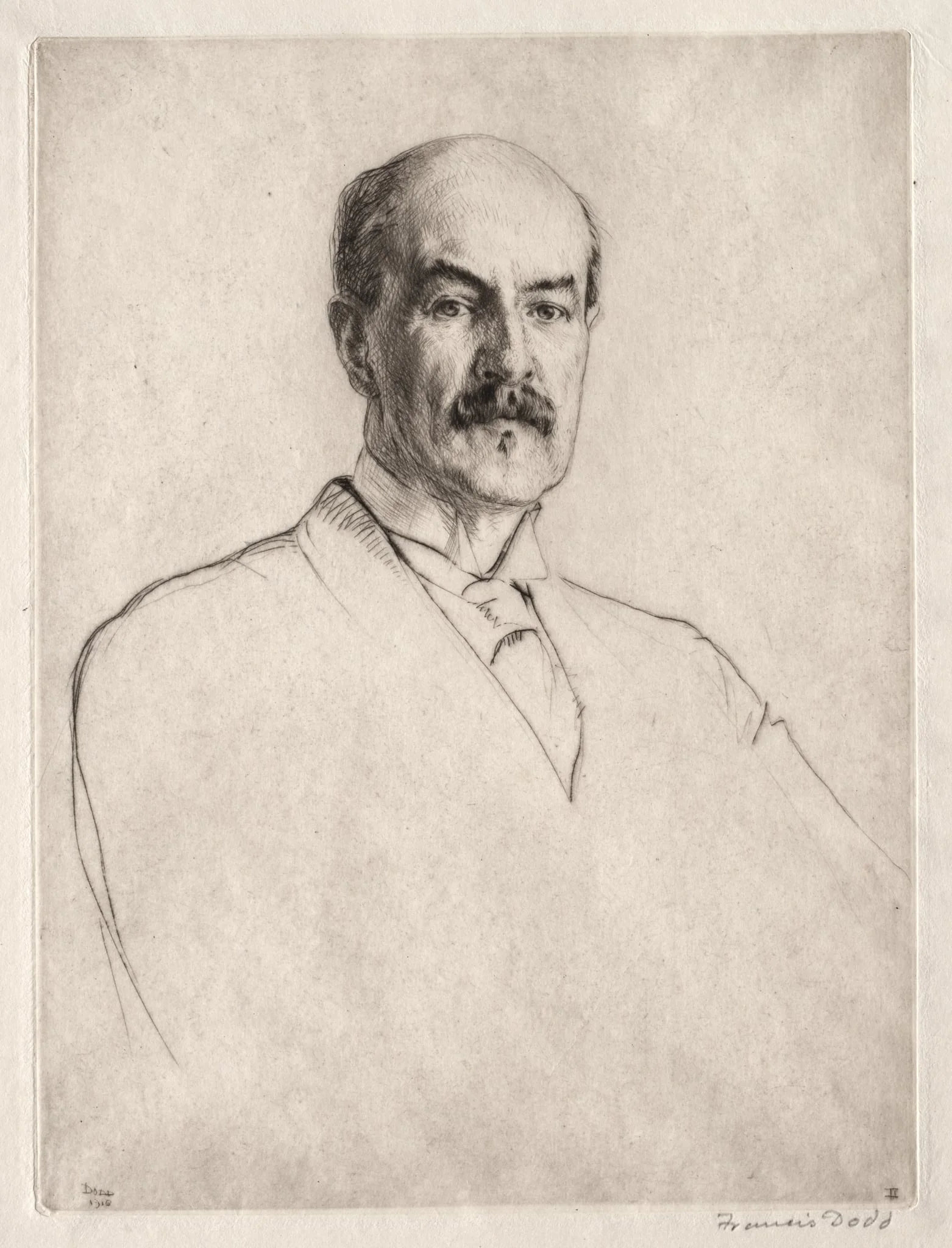 Professor Oliver Elton, by Francis Dodd, 1916