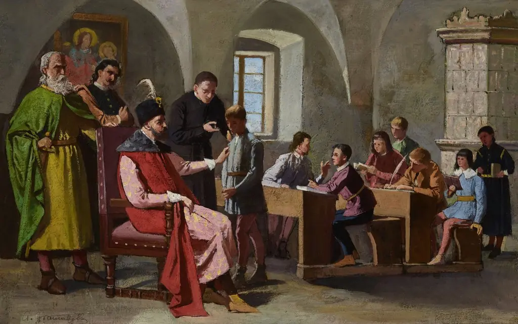 Stefan Batory among Schoolboys