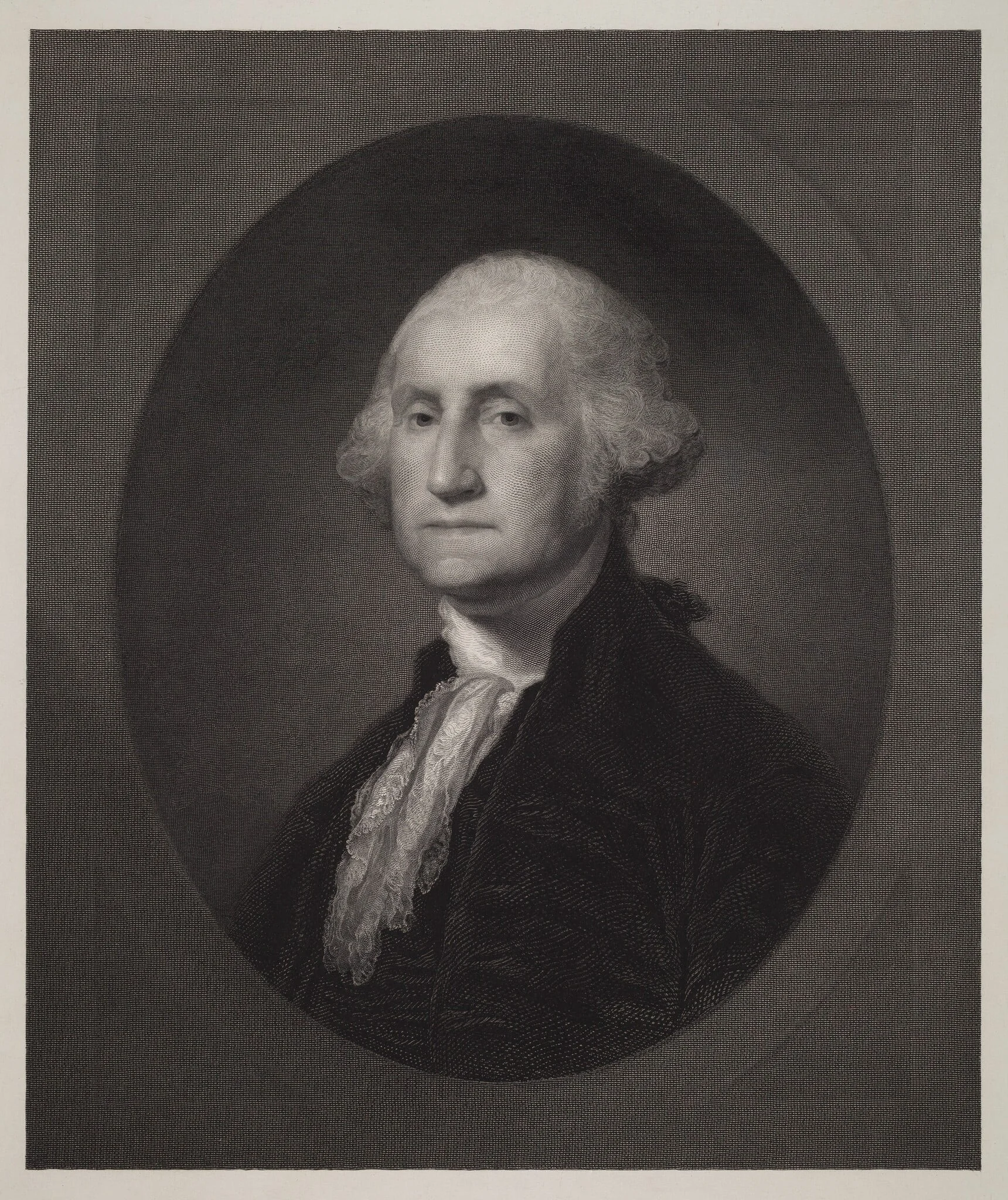 George Washington, by William Edgar Marshall, ink, 1862