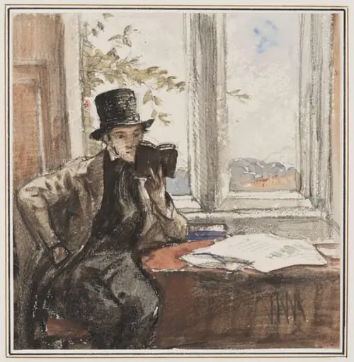 'Redgrave reading at Mortham Tower'