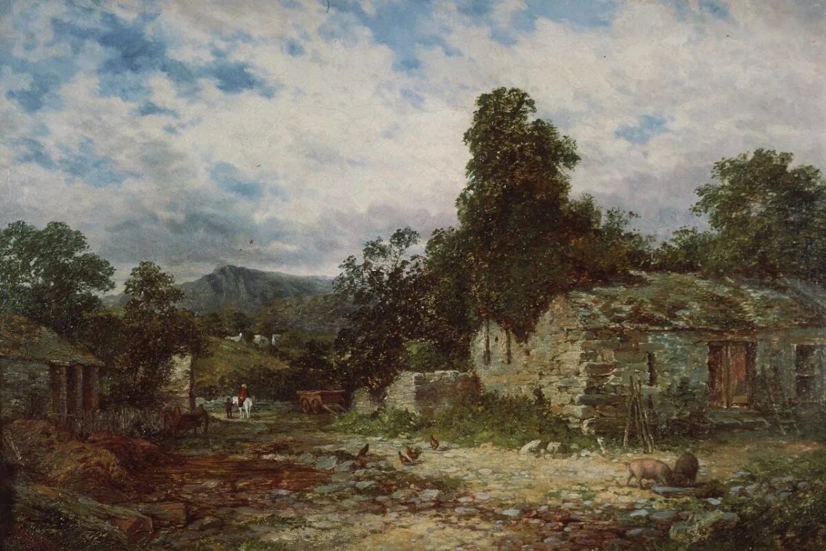 Cymmer Abbey, near Dolgellau, by Samuel Henry Baker, oil, 1890
